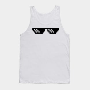 Deal with it glasses meme Tank Top